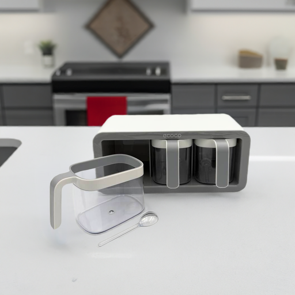 Ecoco Wall-mounted Condiments Set