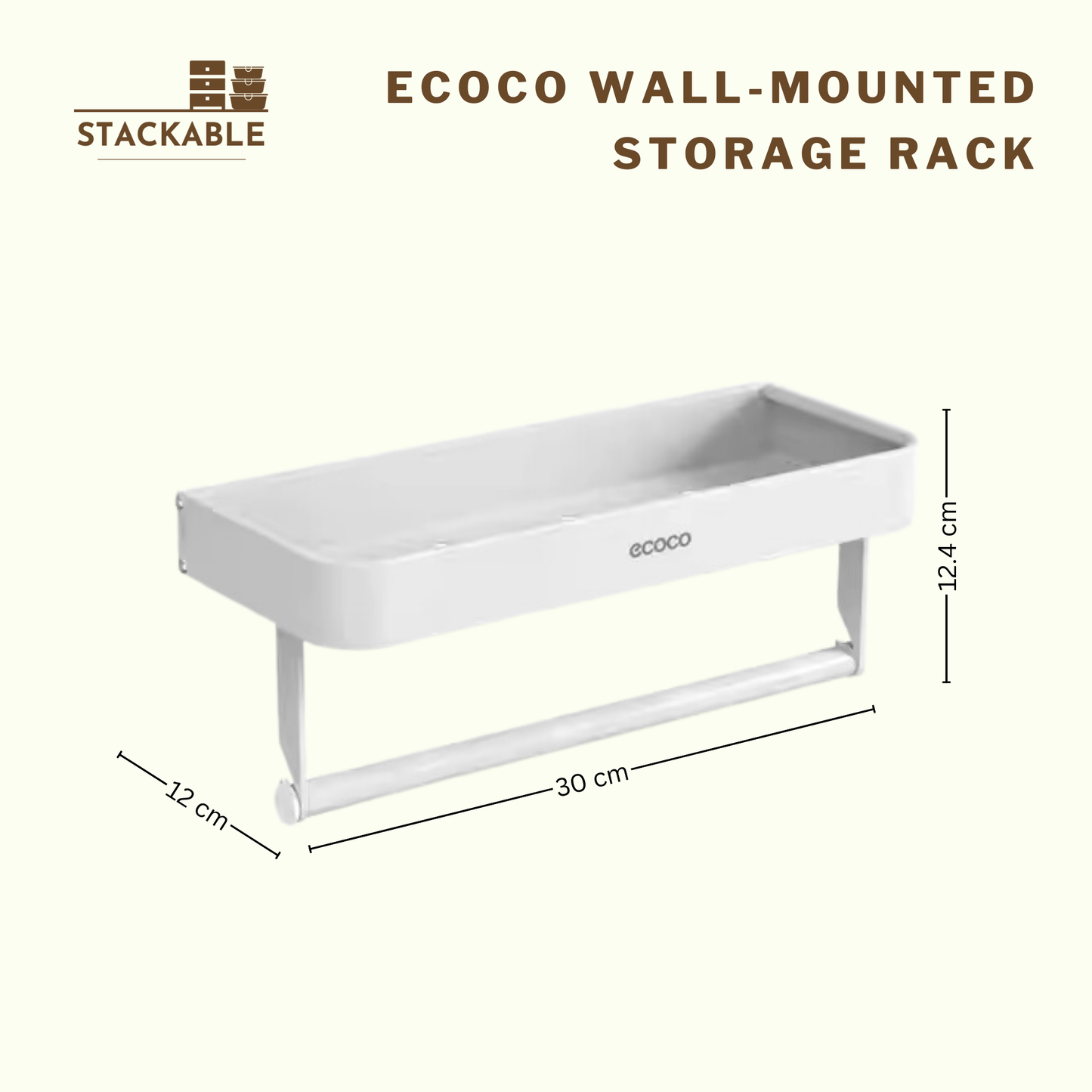 Ecoco Wall-mounted Storage Rack